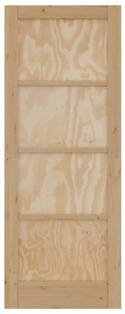 Porta Interior "ORKDAL" 78x202x4 cm Madeira Sólida de Pinho