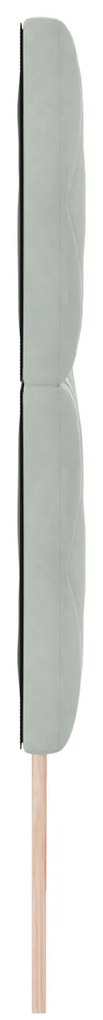 Cabeceira Design Blocos de Diamante Cinza Claro 180 cm Veludo