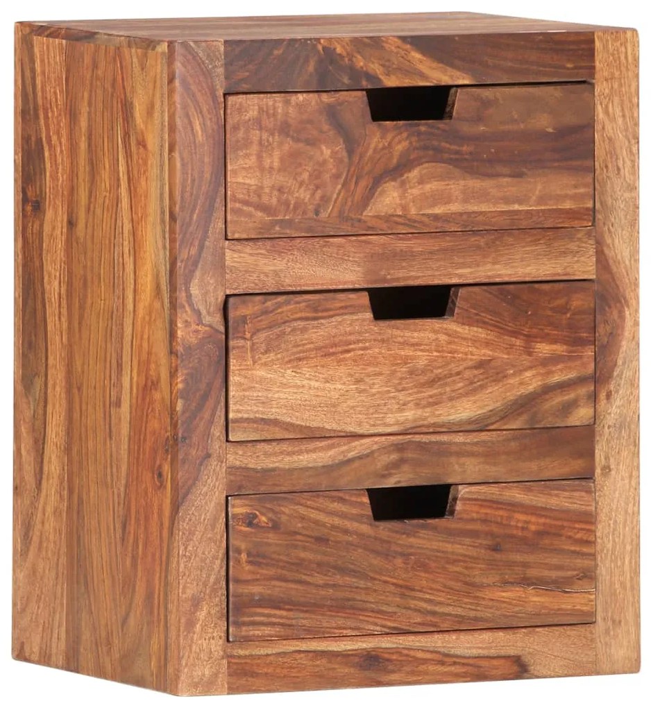 Mesa de cabeceira 40x30x50 cm madeira de acácia maciça