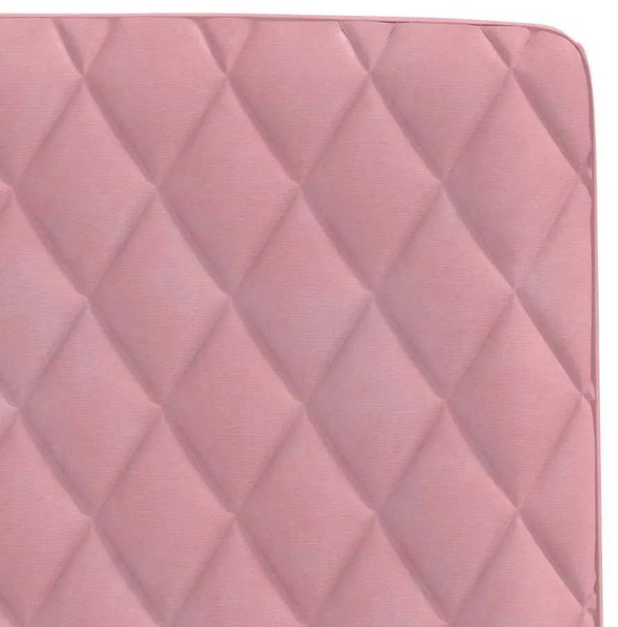 Cadeiras de jantar 6 pcs veludo rosa