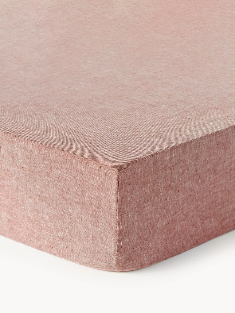 Lençol em linho com elástico topper Linna