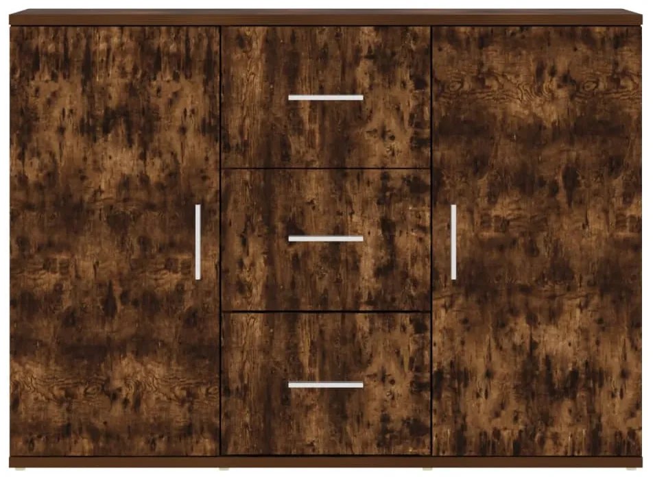 Aparador 91x29,5x65 cm derivados de madeira carvalho fumado