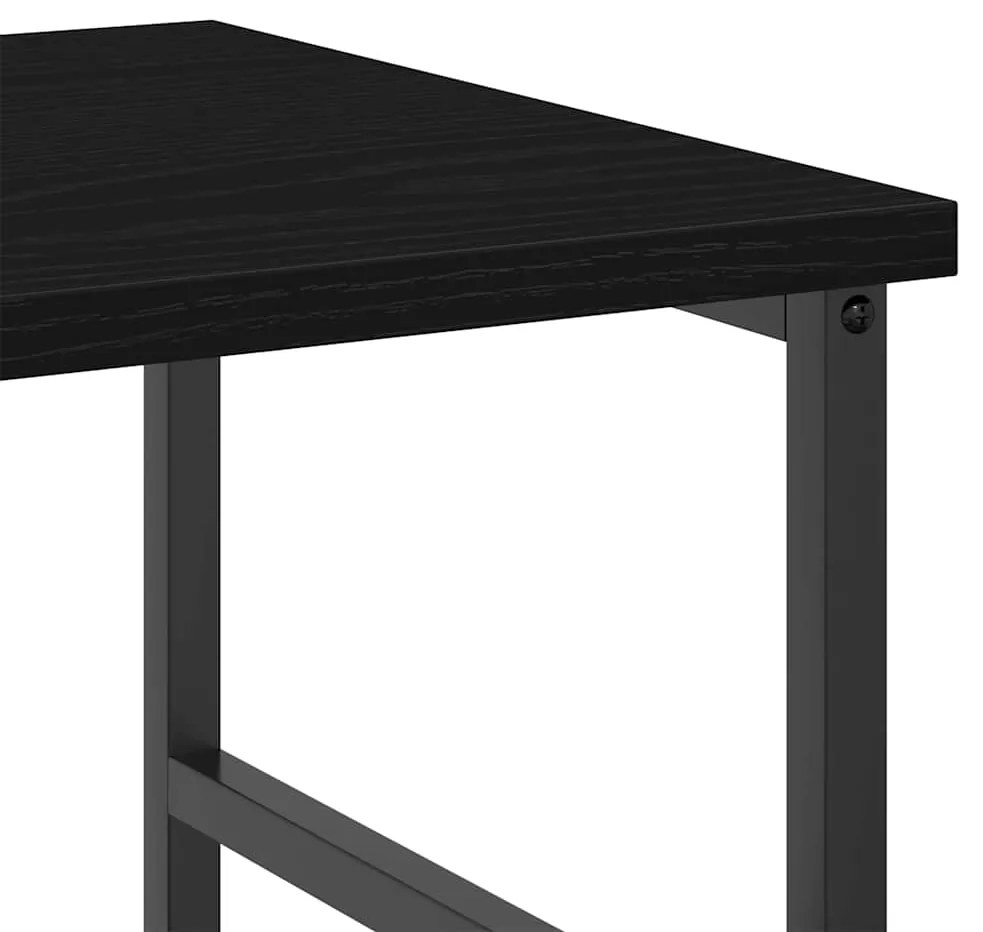 Estante vidaXL Carvalho Preto 50x33x82 cm Madeira Engineered e Aço