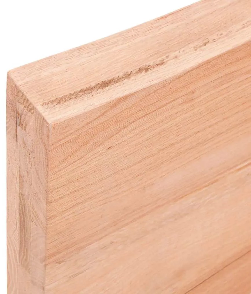 Prateleira de parede 200x60x(2-6) cm carvalho tratado castanho