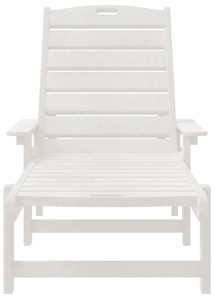 Espreguiçadeiras 2 pcs Branca 162x53x98.5 cm HDPE, vidaXL Espreguiçade