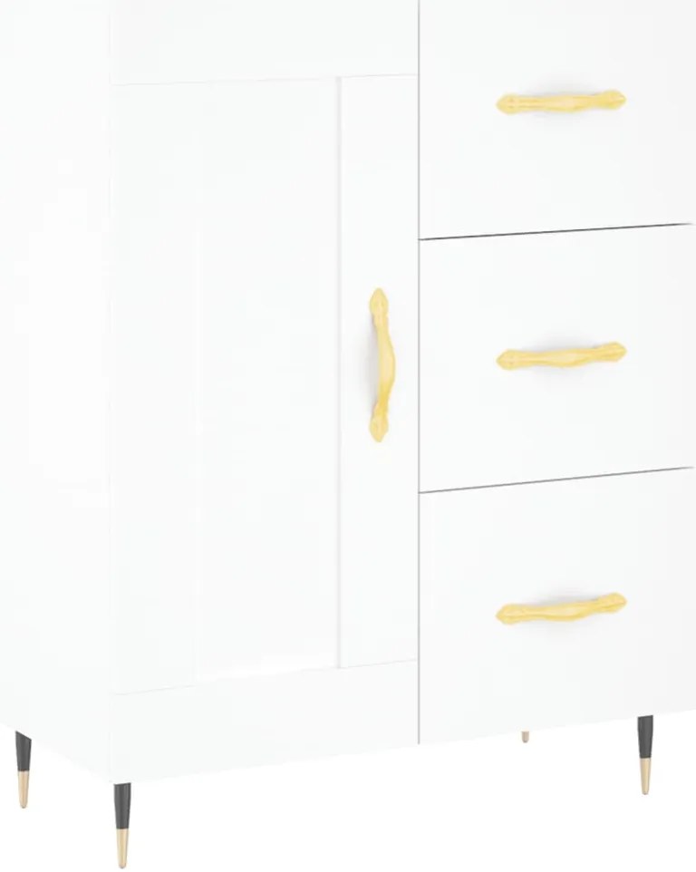 Armário alto 69,5x34x180 cm derivados de madeira branco
