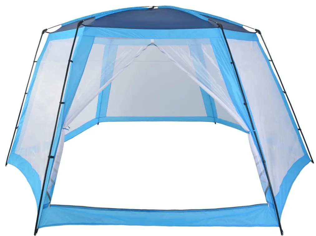 Tenda para piscina 660x580x250 cm tecido azul