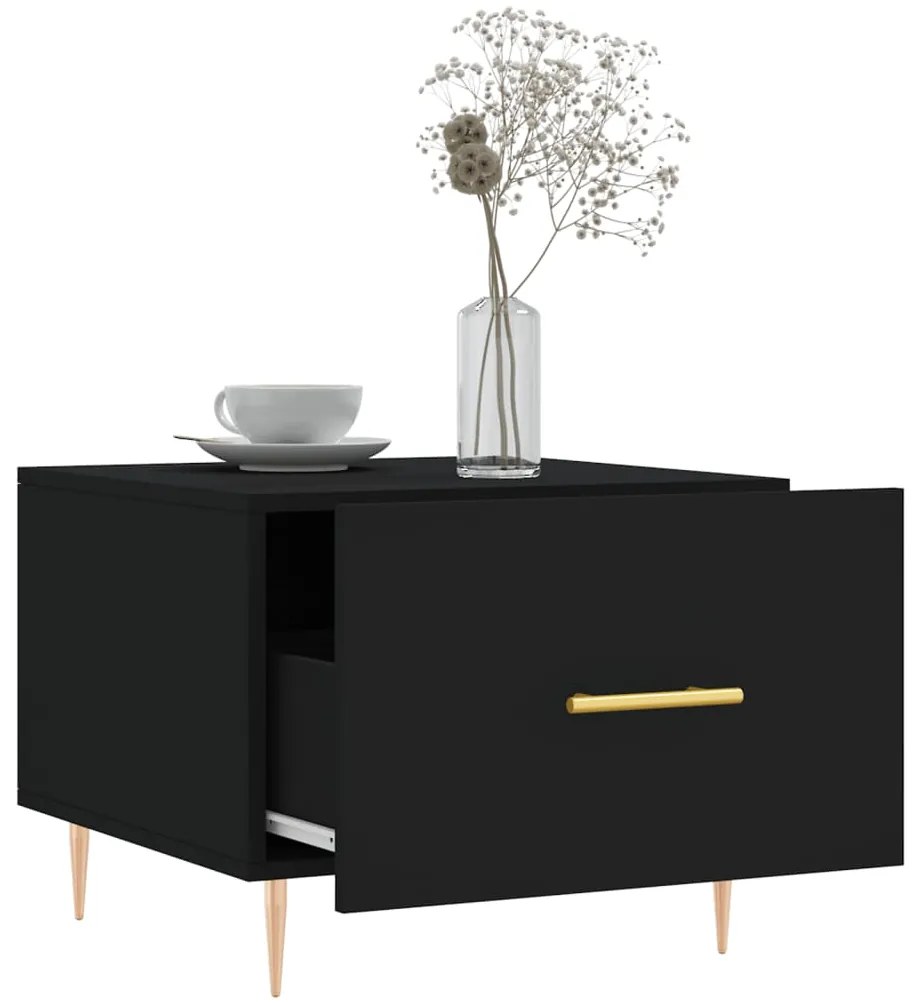 Mesa de centro 50x50x40 cm derivados de madeira preto