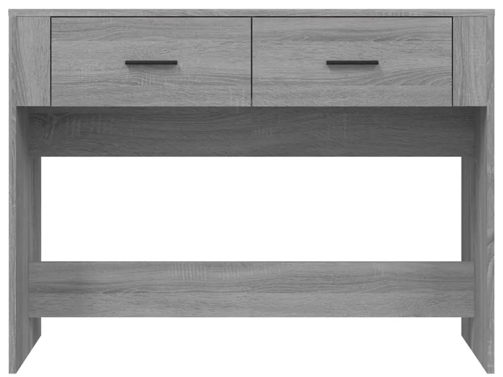 Mesa consola 100x39x75 cm derivados de madeira cinzento sonoma