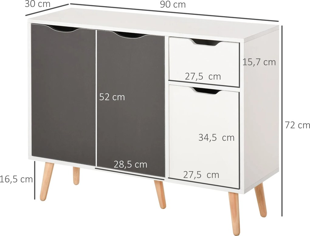 Armário Moderno – Modelo Grenoble – 90x30x72 – Armazenamento Vertical