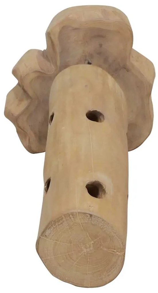 Garrafeira p/ 8 garrafas 40x30x80 cm madeira de teca maciça