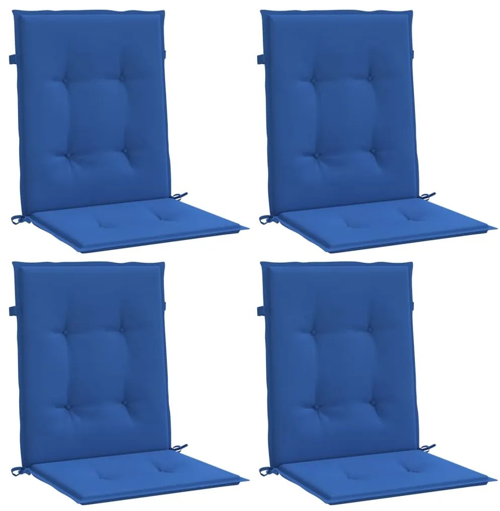 Almofadões lombares p/ cadeiras de jardim 4pcs oxford azul real