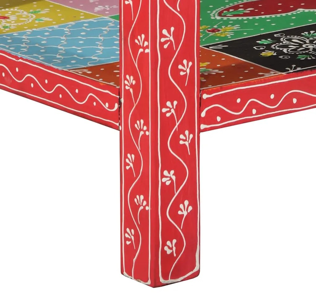 Mesa Console vidaXL Multicolorida 100x30x75 cm Madeira Sólida de Manga