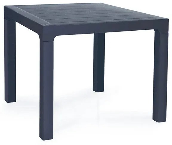 Mesa de Jantar para Jardim TROPICAL – 80x80x75 cm – Polipropileno Antr