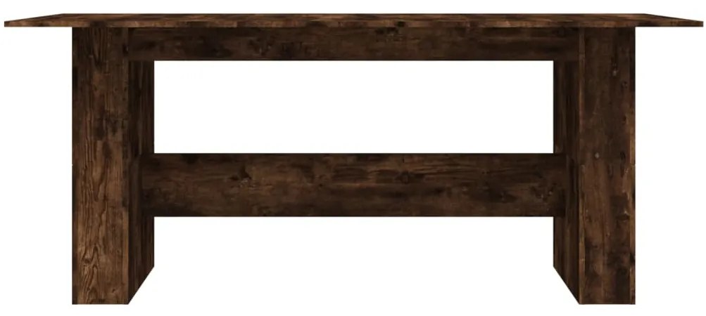 Mesa de jantar 180x90x76 cm derivados madeira carvalho fumado