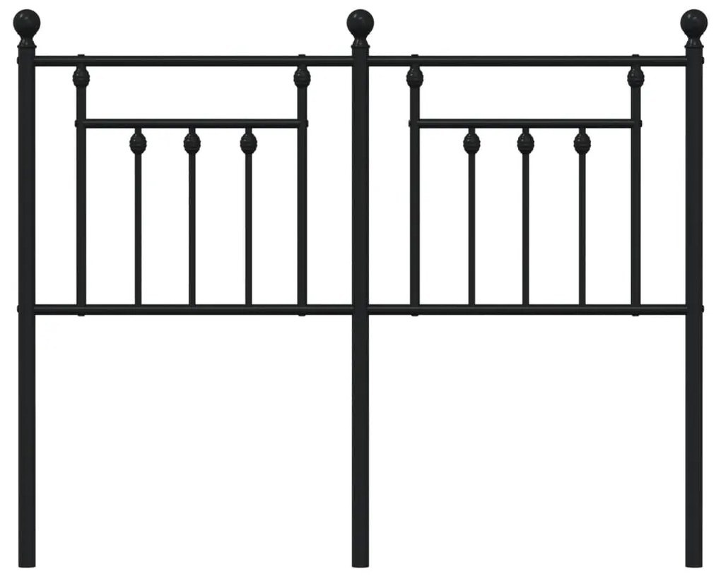 Cabeceira de cama 120 cm metal preto