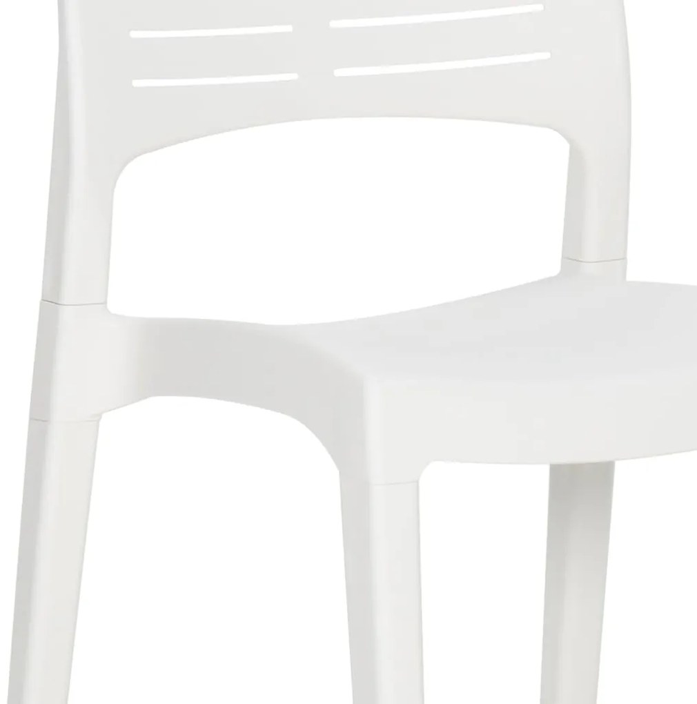 Cadeiras de jardim 2 pcs polipropileno branco