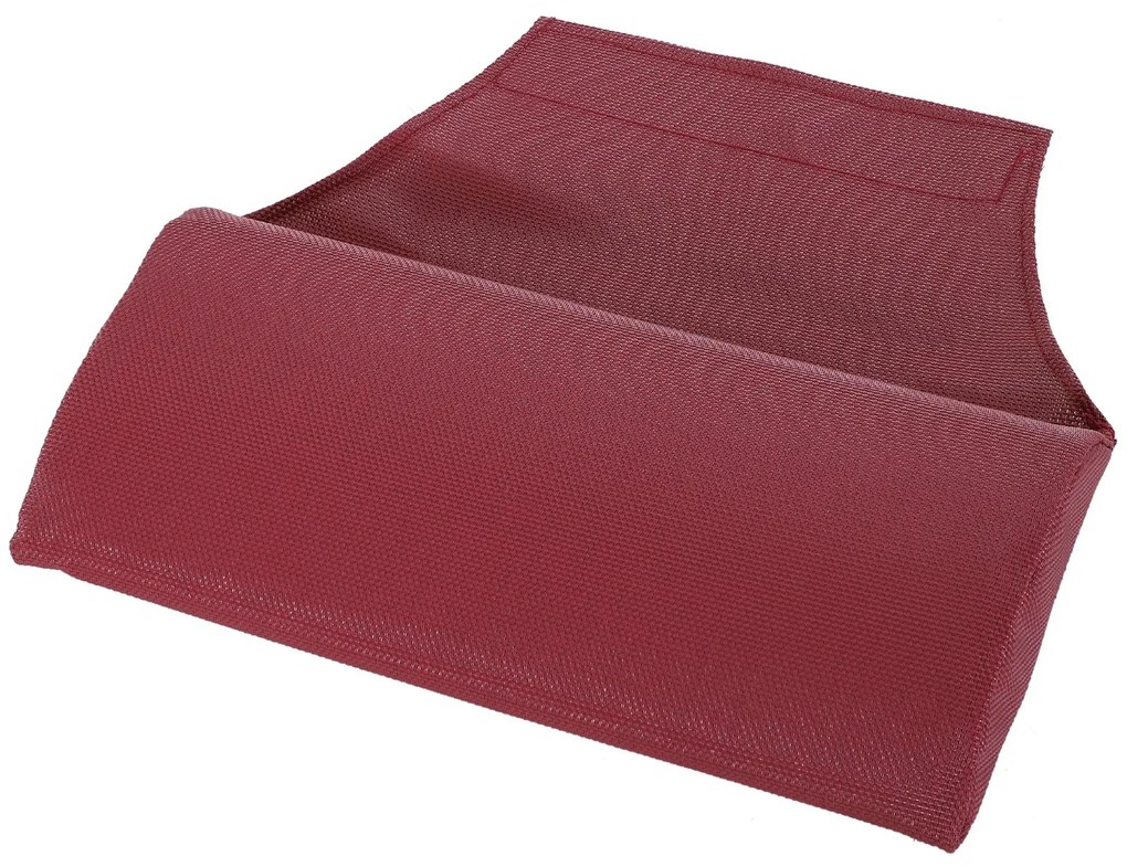 Conjunto de 2 espreguiçadeiras reclináveis e dobráveis 58x96.5x91.5cm Vermelho Vinho