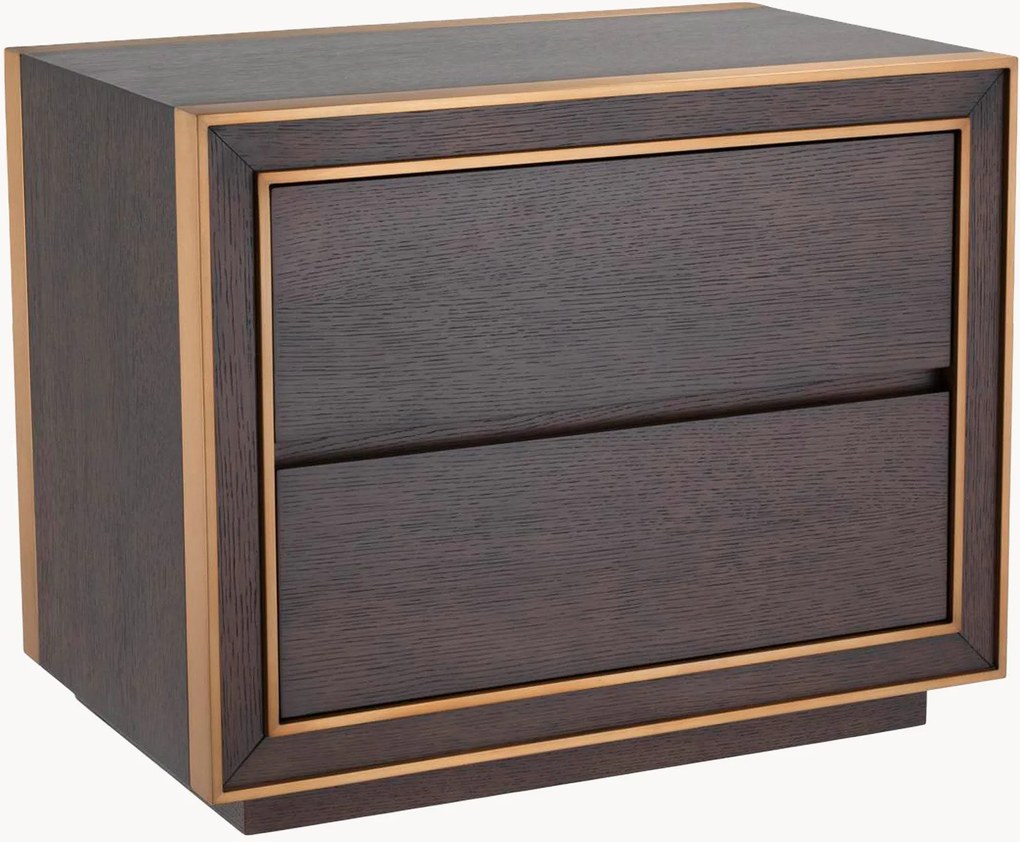 Mesa de cabeceira em madeira com gavetas Camelot