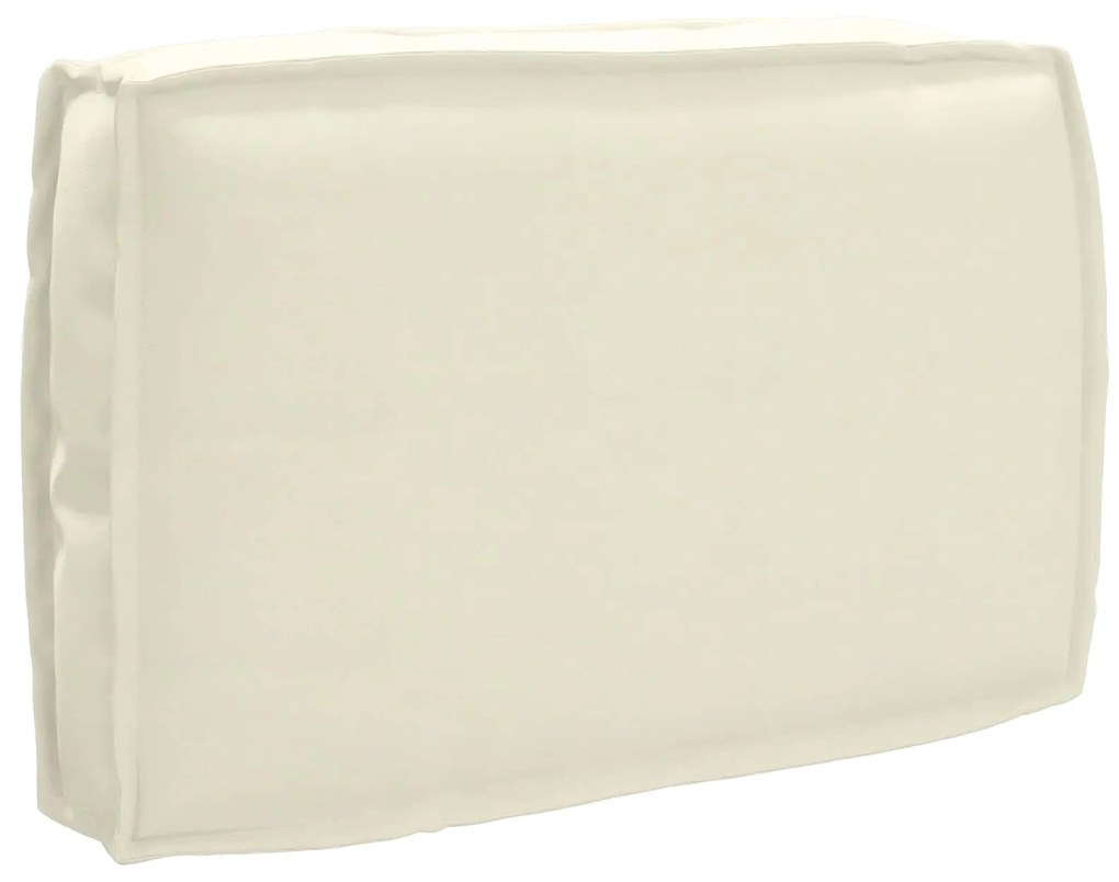 vidaXL Almofada Creme 60 x 40 x 12 cm Tecido Oxford