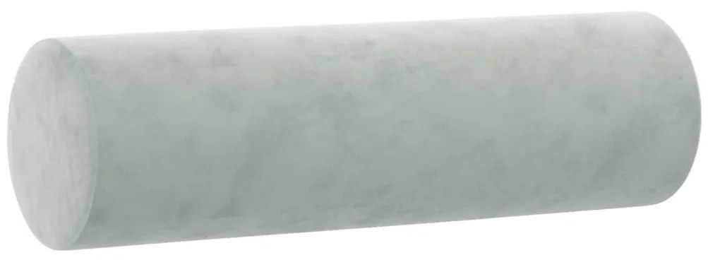3 pcs conjunto de sofás com almofadas veludo cinzento-claro