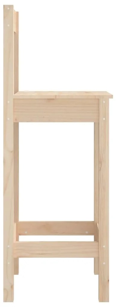 Cadeiras de bar 2 pcs 40x41,5x112 cm pinho maciço