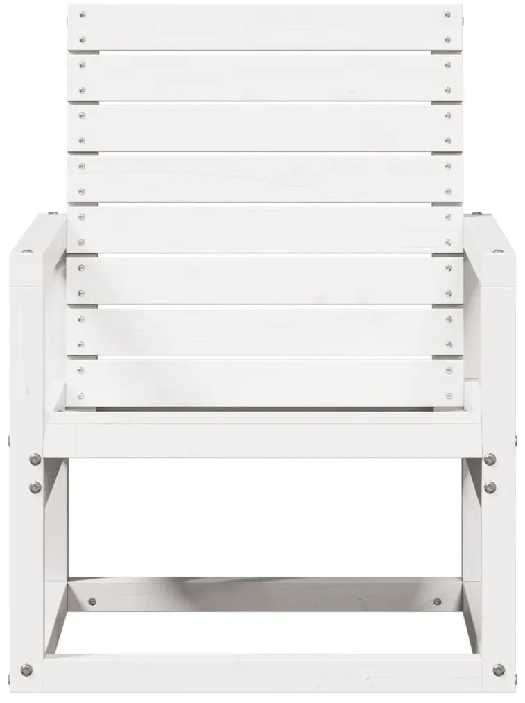 Cadeira de jardim 57,5x63x76 cm pinho maciço branco