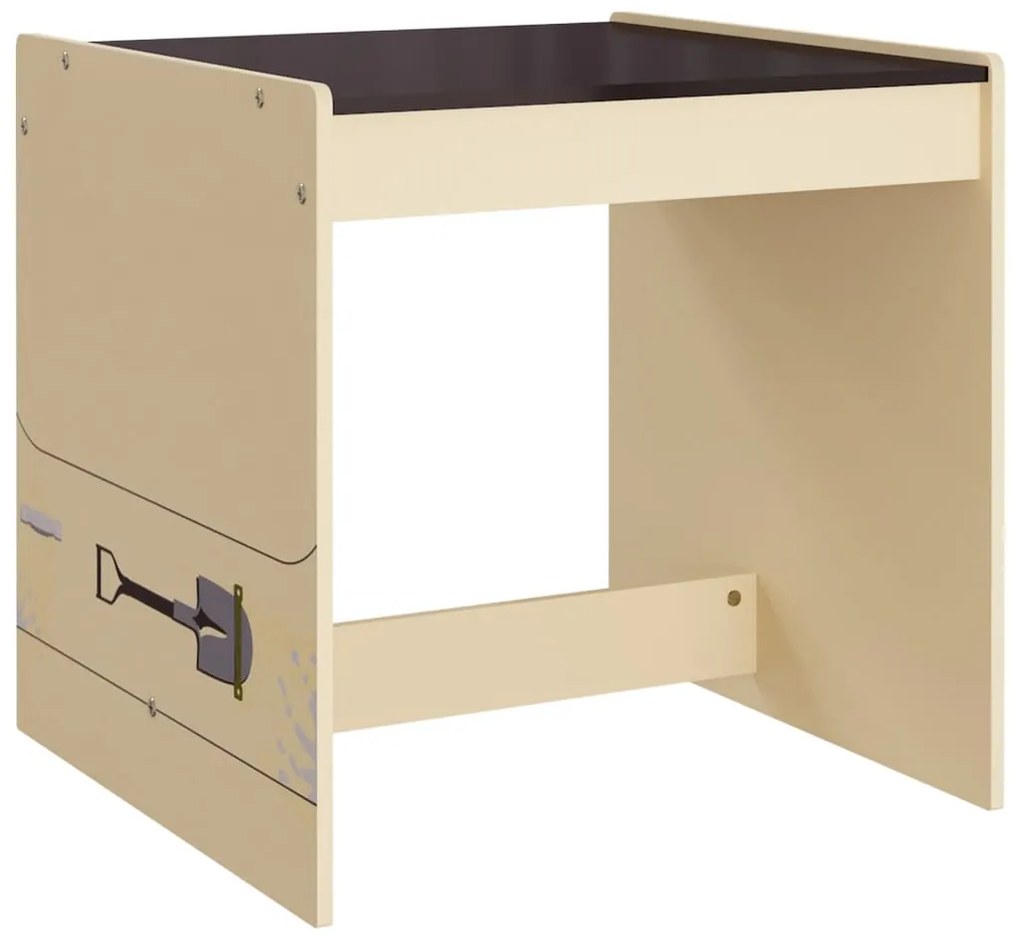 3 pcs mesa e cadeiras infantil design carro todo-o-terreno MDF
