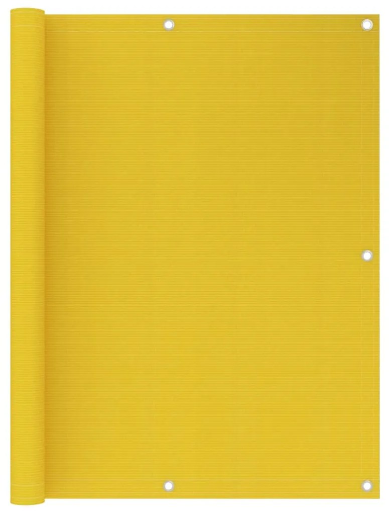 Tela de varanda 120x600 cm PEAD amarelo