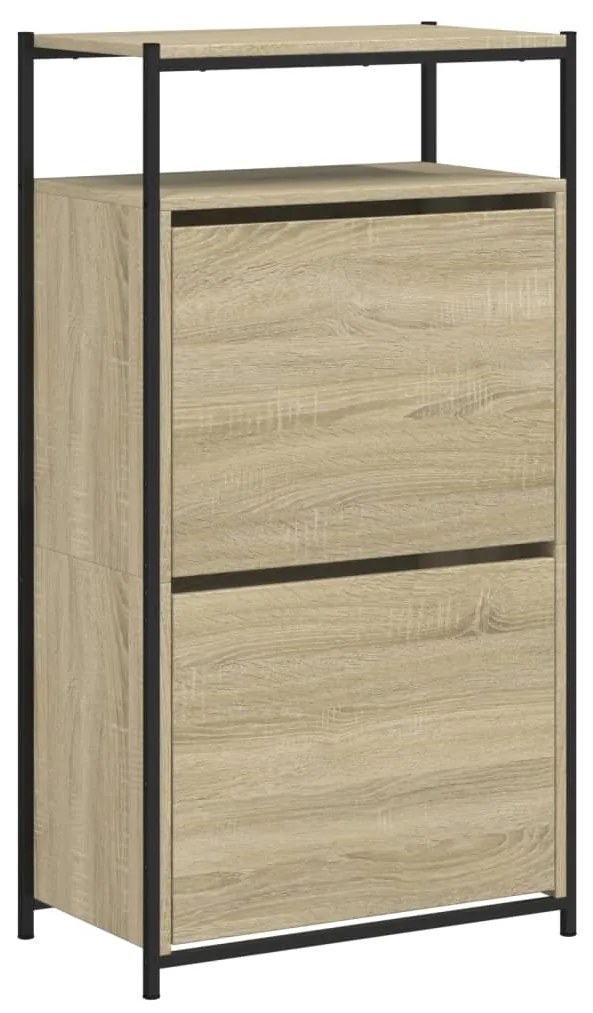 Sapateira 60x34x112 cm derivados de madeira carvalho sonoma