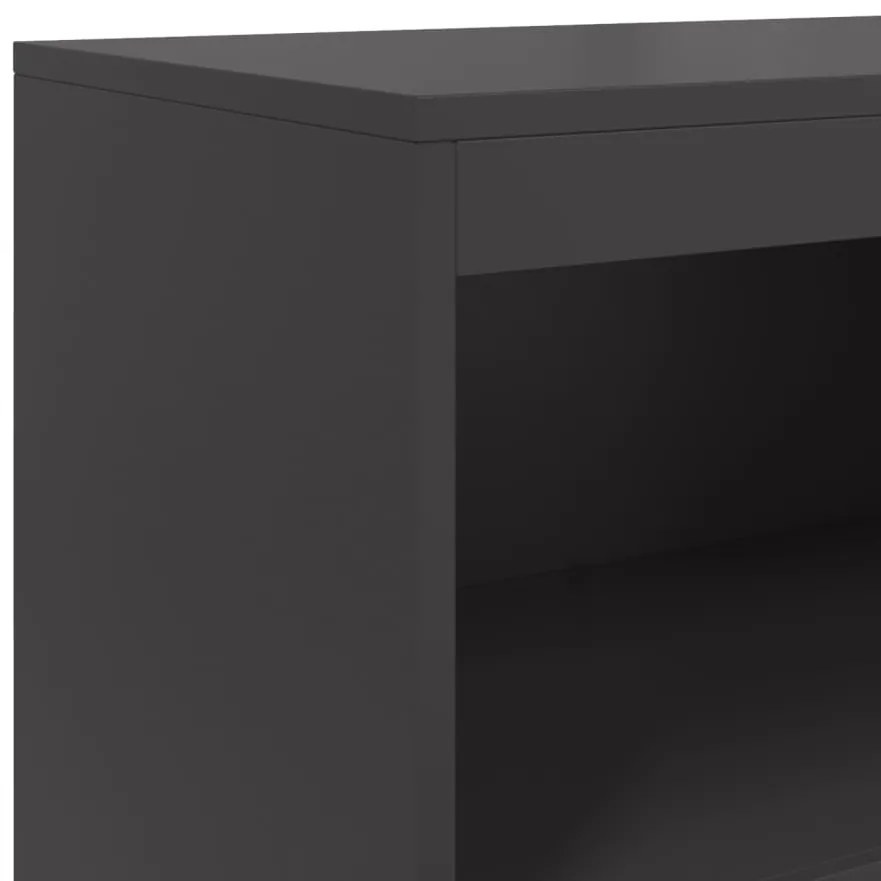 Aparador alto 68,5x38,5x123,5 cm aço preto