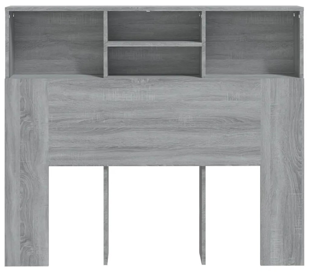 Armário de cabeceira 120x19x103,5 cm sonoma cinzento