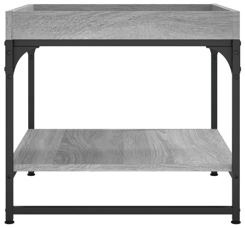 Mesa de centro 49,5x49,5x45cm derivados de madeira cinza sonoma