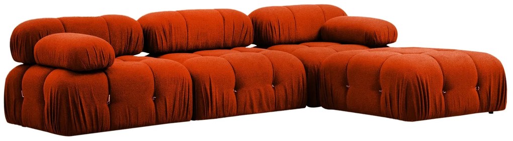 Sofá de Canto Bubble – Vermelho Telha – 288 cm x 190 cm