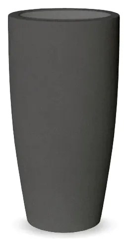 Vaso de flores colorido Polietileno CASA, JARDIM, RESTAURANTE, BAR BAMBOO 70 (ø40 x 70cm) - Cinzento