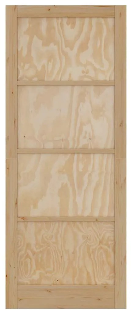 Porta Interna 'ORKDAL'93x232x4 cm de Madeira Sólida de Pinus