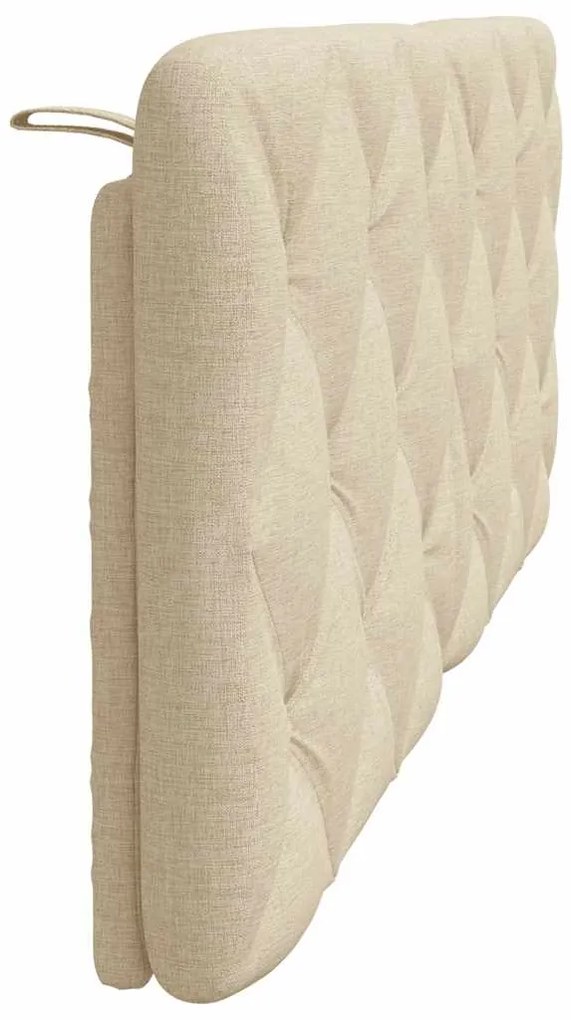Almofadão de cabeceira 120 cm tecido creme