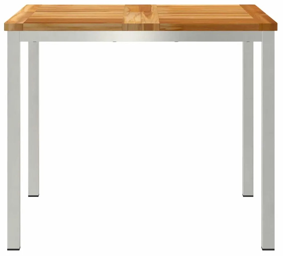Mesa de Jantar 90x90x74.5 cm Madeira Sólida de Teca