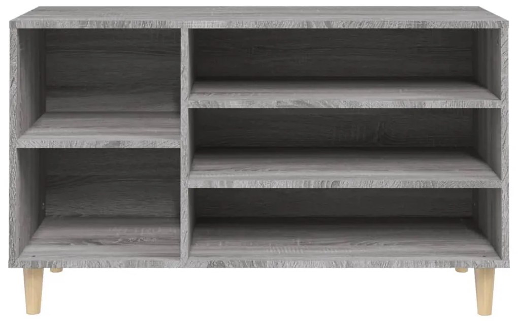 Sapateira 102x36x60 cm derivados de madeira sonoma cinza