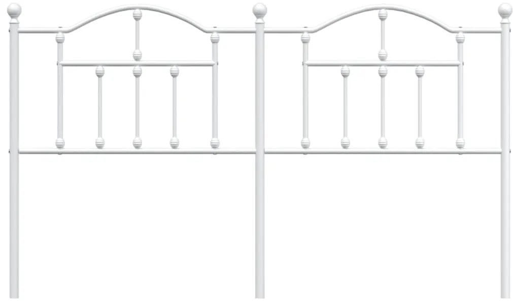 Cabeceira de cama 160 cm metal branco