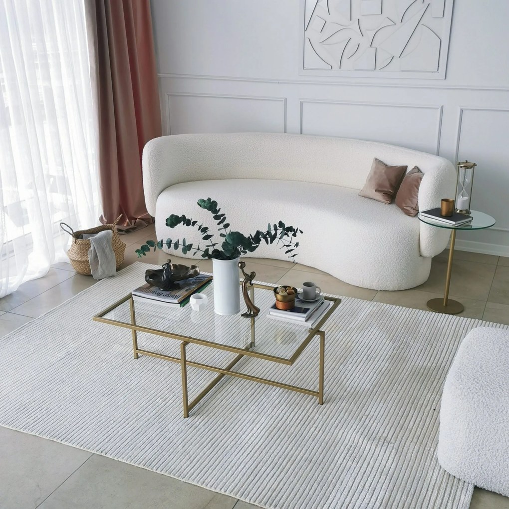 Mesa de Centro Sun S408 – Dourado – 94x35x64 cm
