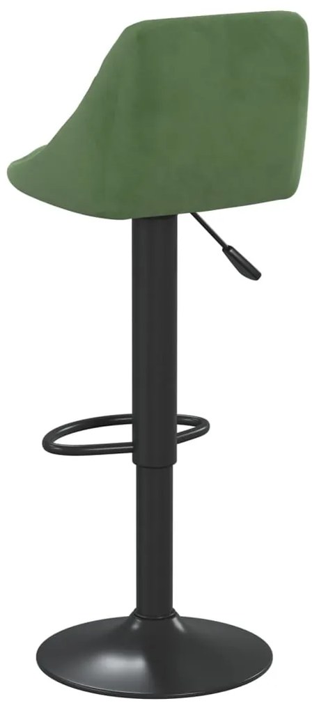 Bancos de bar 2 pcs veludo verde-escuro