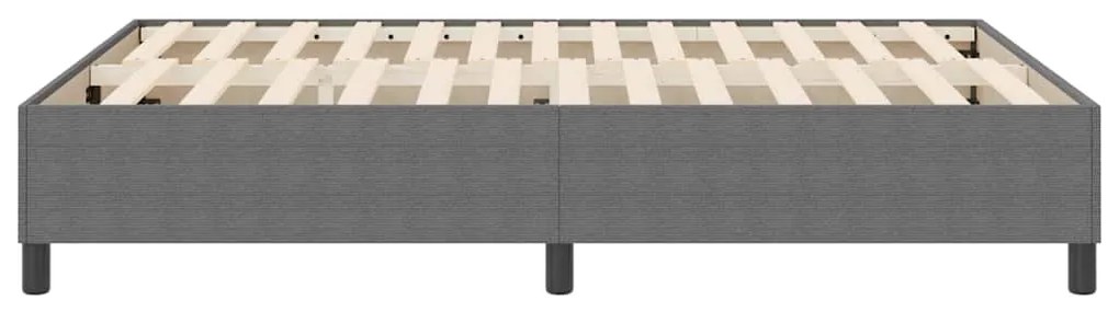 Cama Box Spring vidaXL Cinza Claro 140x200 cm Tecido Corduroy