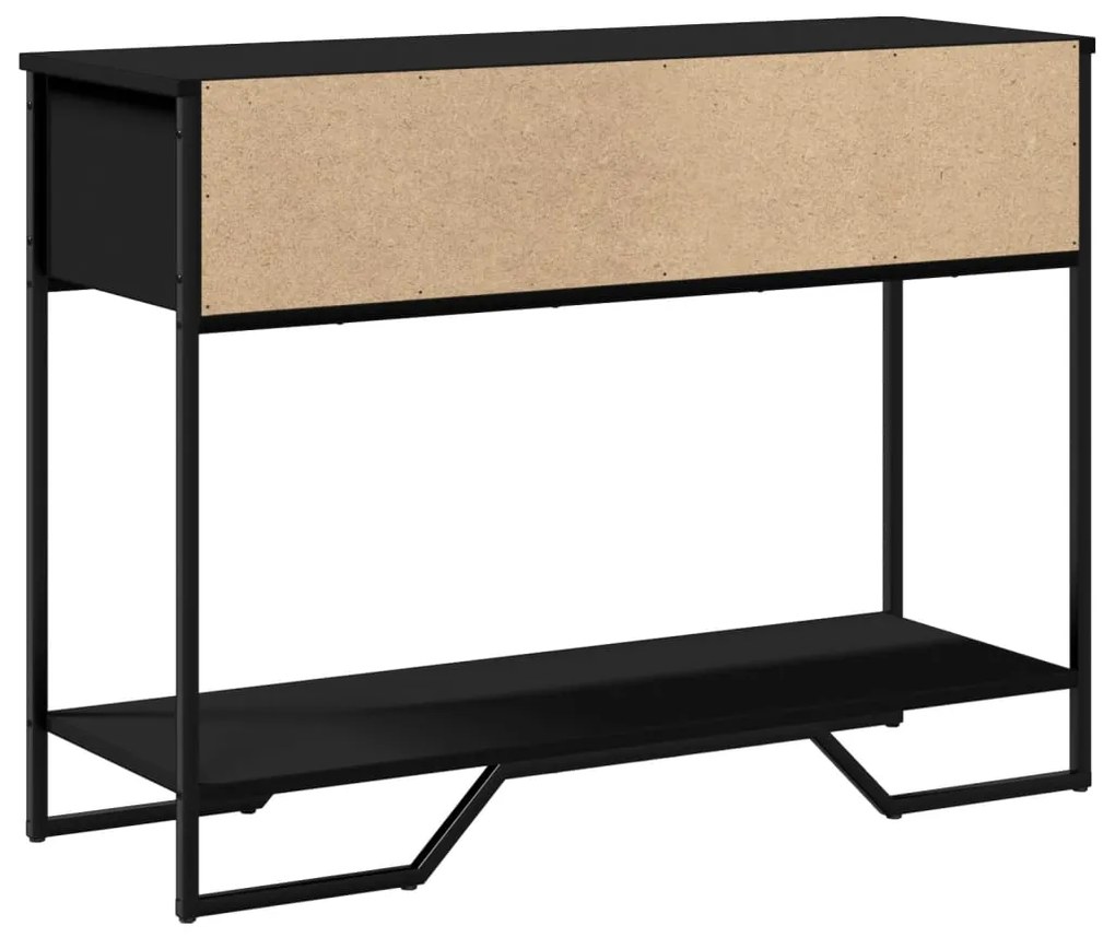 Mesa consola 100x35x74,5 cm derivados de madeira preto