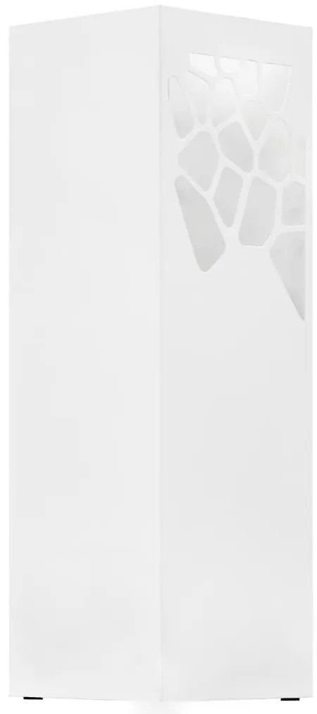 Suporte para guarda-chuvas pedras em aço branco