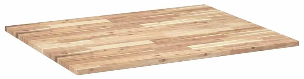 Tampo de mesa retangular 100x80x2 cm madeira de acácia maciça