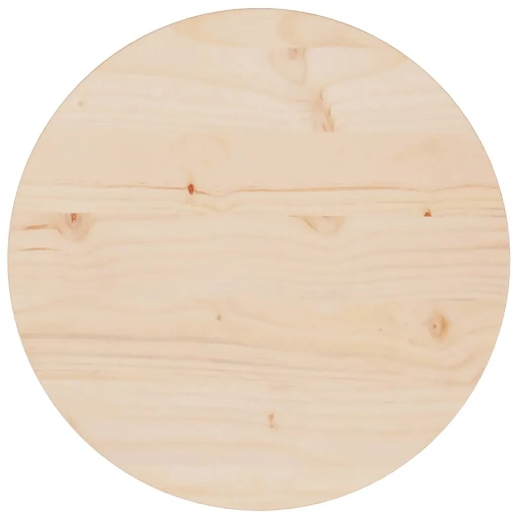 vidaXL Tampo de mesa pinho maciço Ø40x2,5 cm