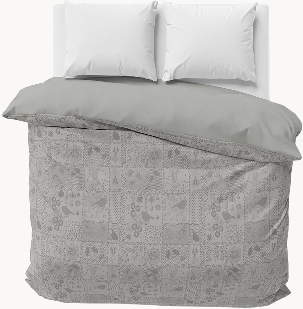 Capa de edredão jacquard Secret Garden Grey