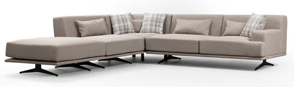 Sofá de Canto Bentley – Bege – 302 x 80 x 302 cm