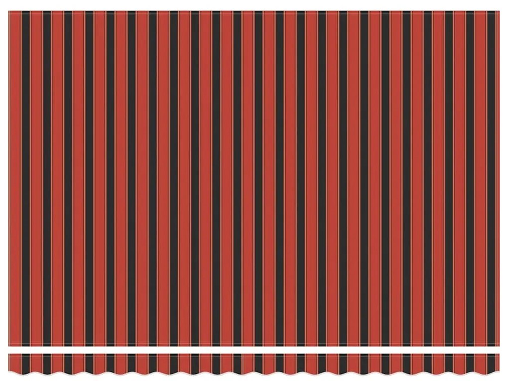 Toldo Retrátil Manual com LED Laranja e Castanho 450x350 cm